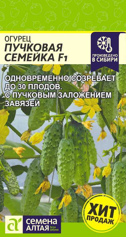 Огурец Пучковая Семейка F1/Сем Алт/цп 6 шт. Огурец Пучковая Семейка F1/Сем Алт/цп 6 шт.