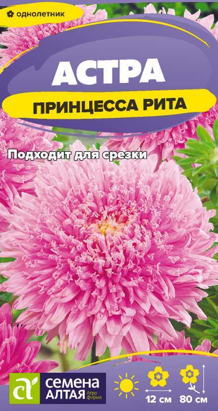 Цветы Астра Принцесса Рита/Сем Алт/цп 0,2 гр. Цветы Астра Принцесса Рита/Сем Алт/цп 0,2 гр.